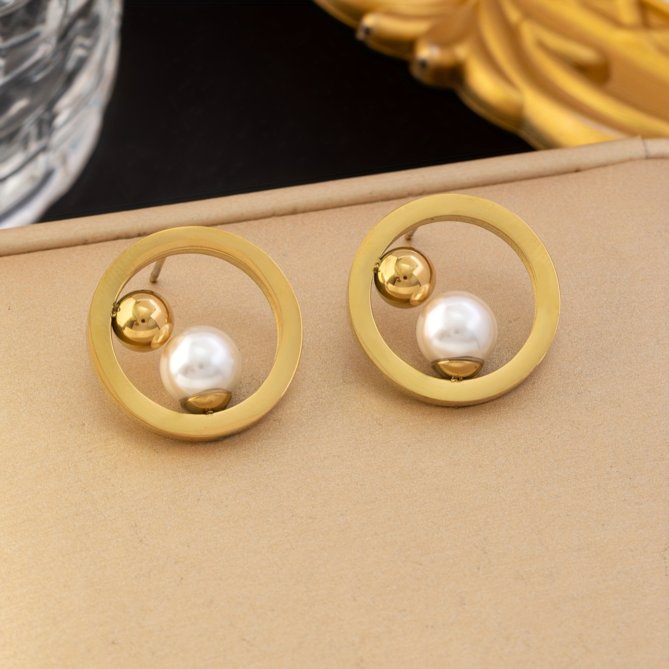 Parure bijoux femme plaqué or – Image 5