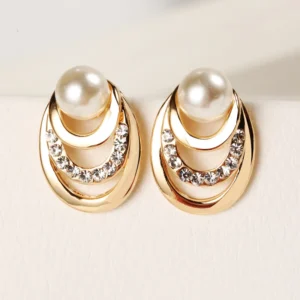 Boucles d’oreilles perle et diamant