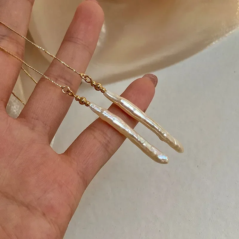Boucle d'oreille perle d'eau douce