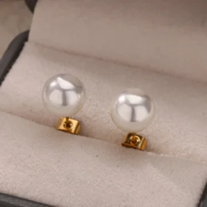 Boucle d'oreille perle 10mm