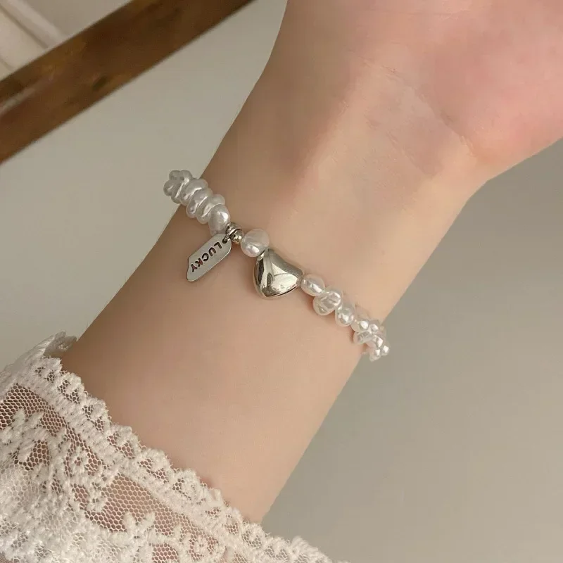 Bracelet argent perle femme – Image 4