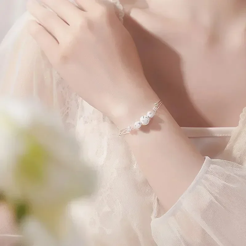 Bracelet femme argent perle – Image 2