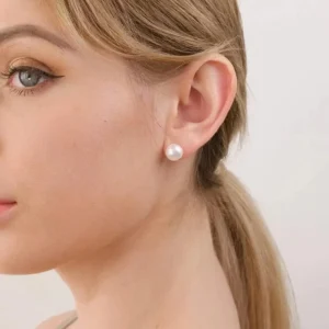 Boucle d'oreille perle eau douce
