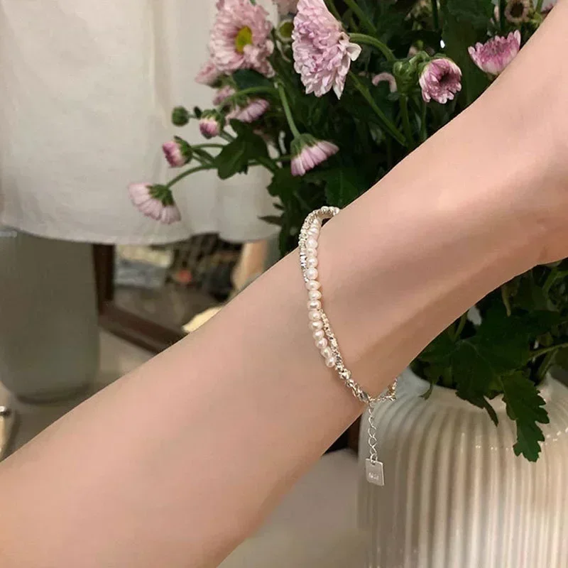 Bracelet perles argent – Image 4