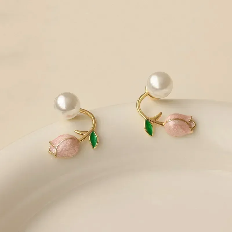 Boucle d'oreille perle femme – Image 4