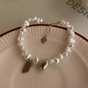 Bracelet argent perle femme