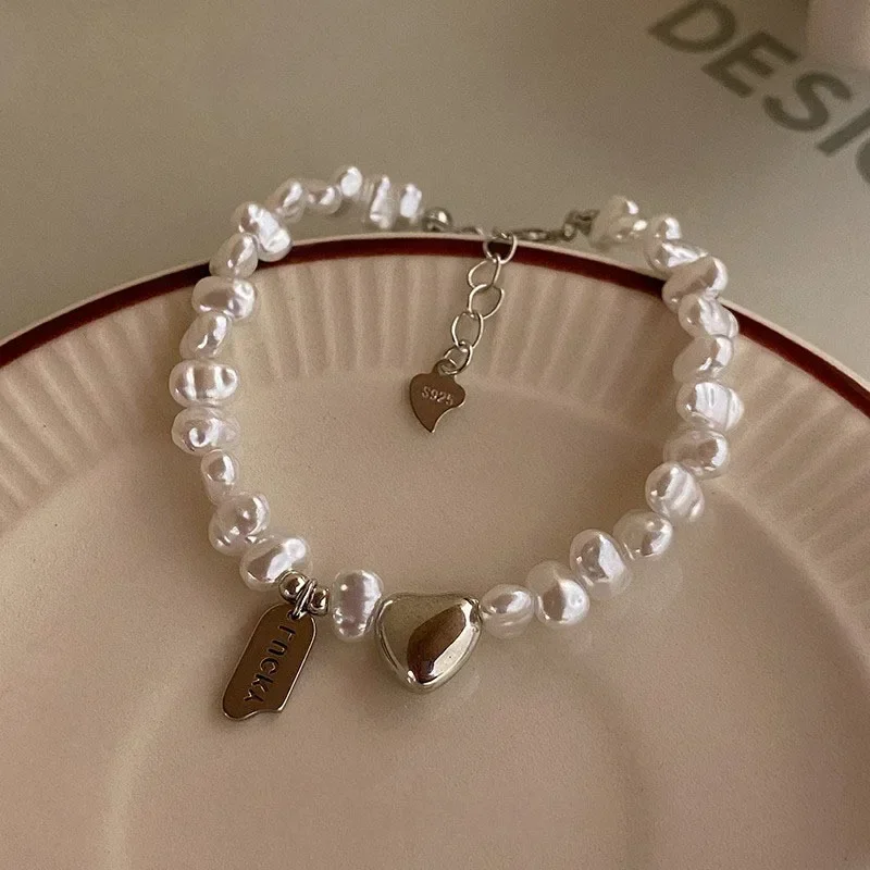 Bracelet argent perle femme
