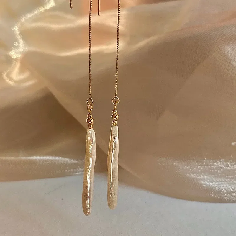 Boucle d'oreille perle d'eau douce – Image 2