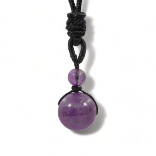 collier perle violette élégant