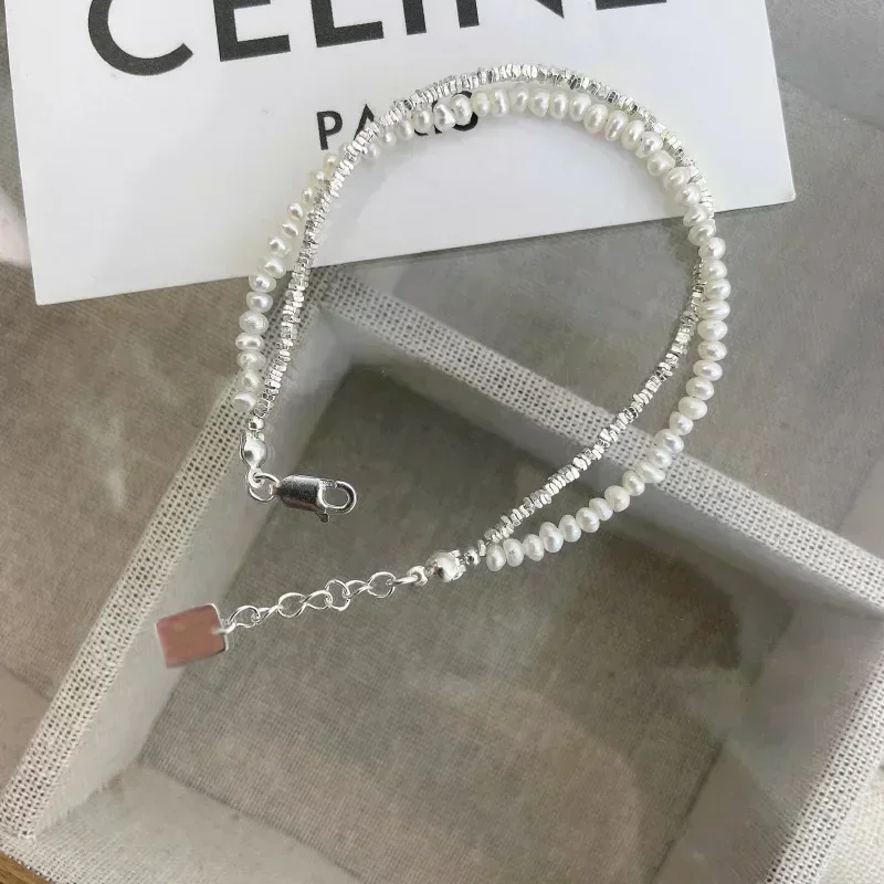 Bracelet perles argent – Image 3