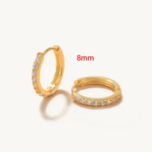 Boucle d'oreille perle acier inoxydable
