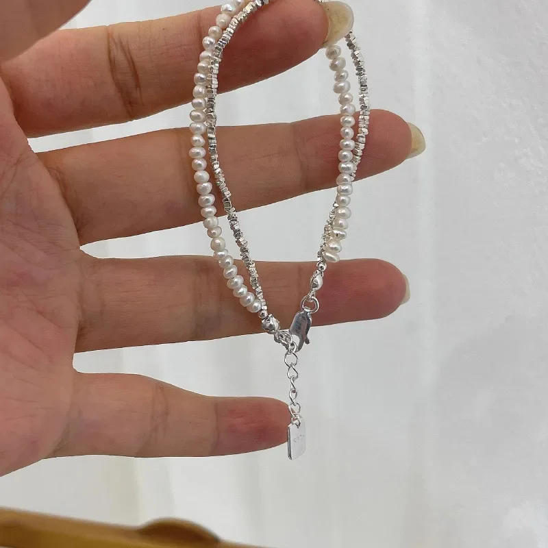 Bracelet perles argent – Image 5