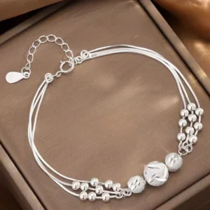Bracelet femme argent perle