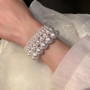 Bracelet femme perles élégant