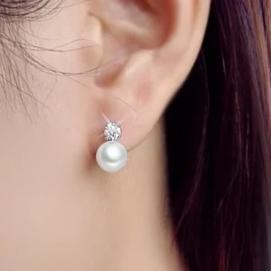 Boucle d'oreille grosse perle