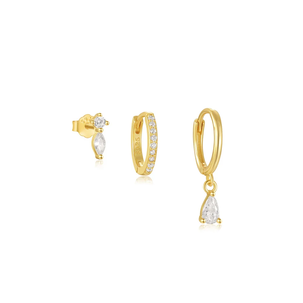 Boucle d'oreille perle goutte d'eau