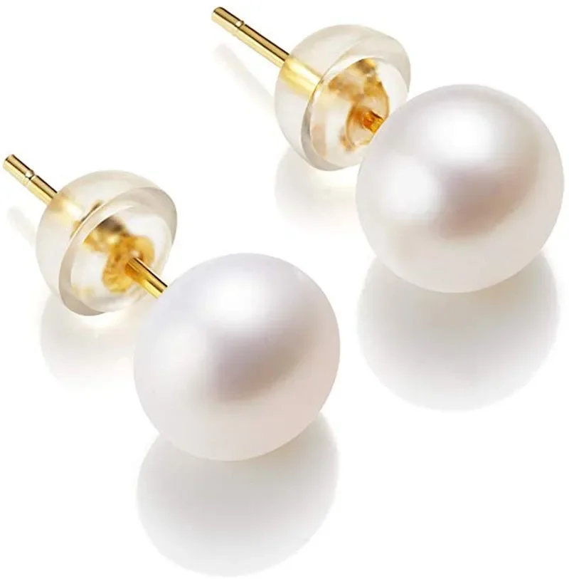Boucle d'oreille perle eau douce – Image 3