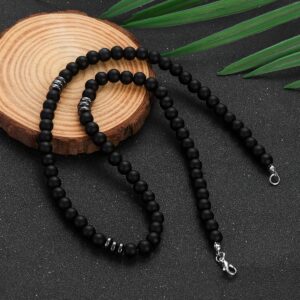 Collier perle mode homme