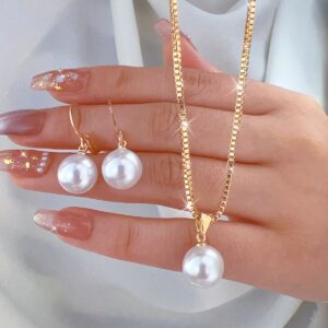 Parure boucle d'oreille et collier