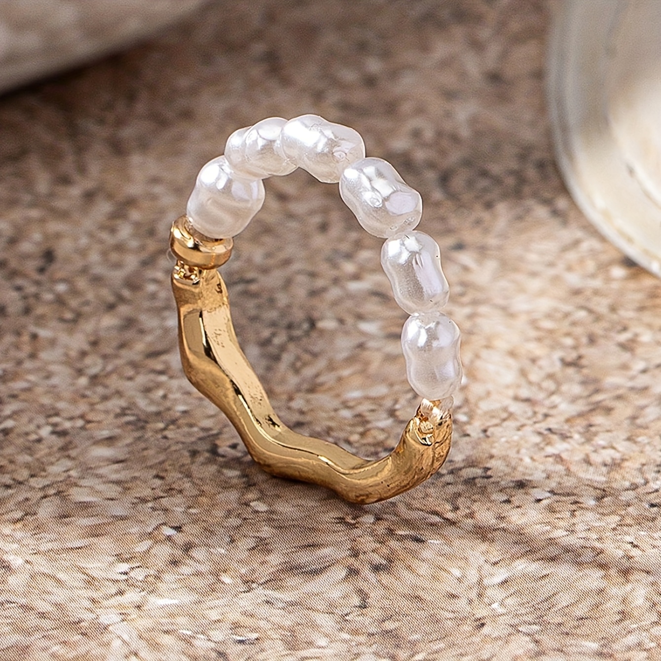 Bague femme perle