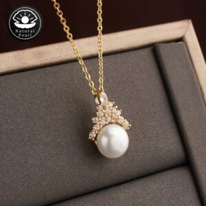 collier perle eau douce femme