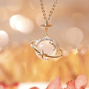 Collier pendentif perle blanche élégant