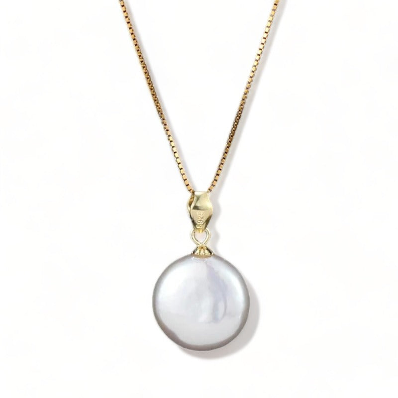 collier perle plate
