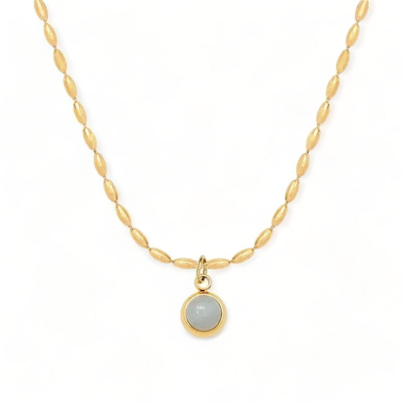 Collier perle plaqué or