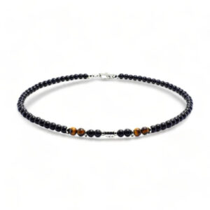 collier perle noire ras de cou