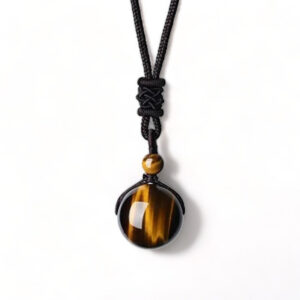 collier perle oeil du tigre