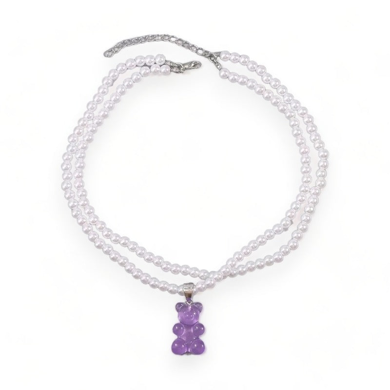 collier perle fantaisie elegant