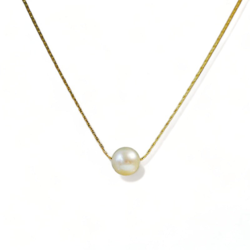 collier or et perle