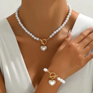 Bracelet et collier en perles
