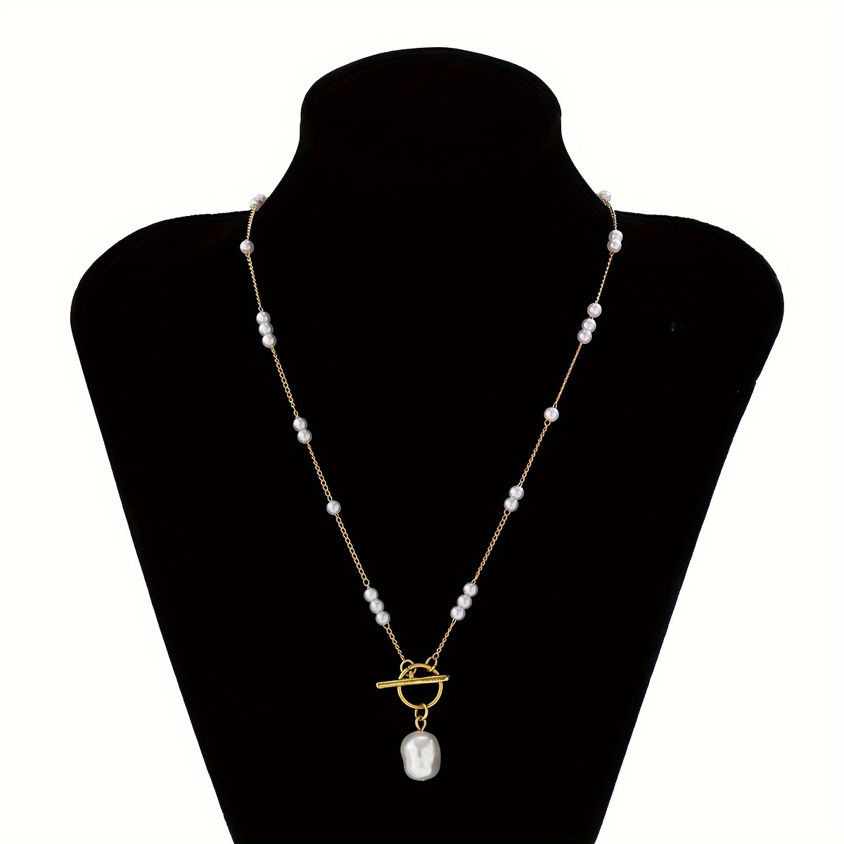 élégant collier baroque perle
