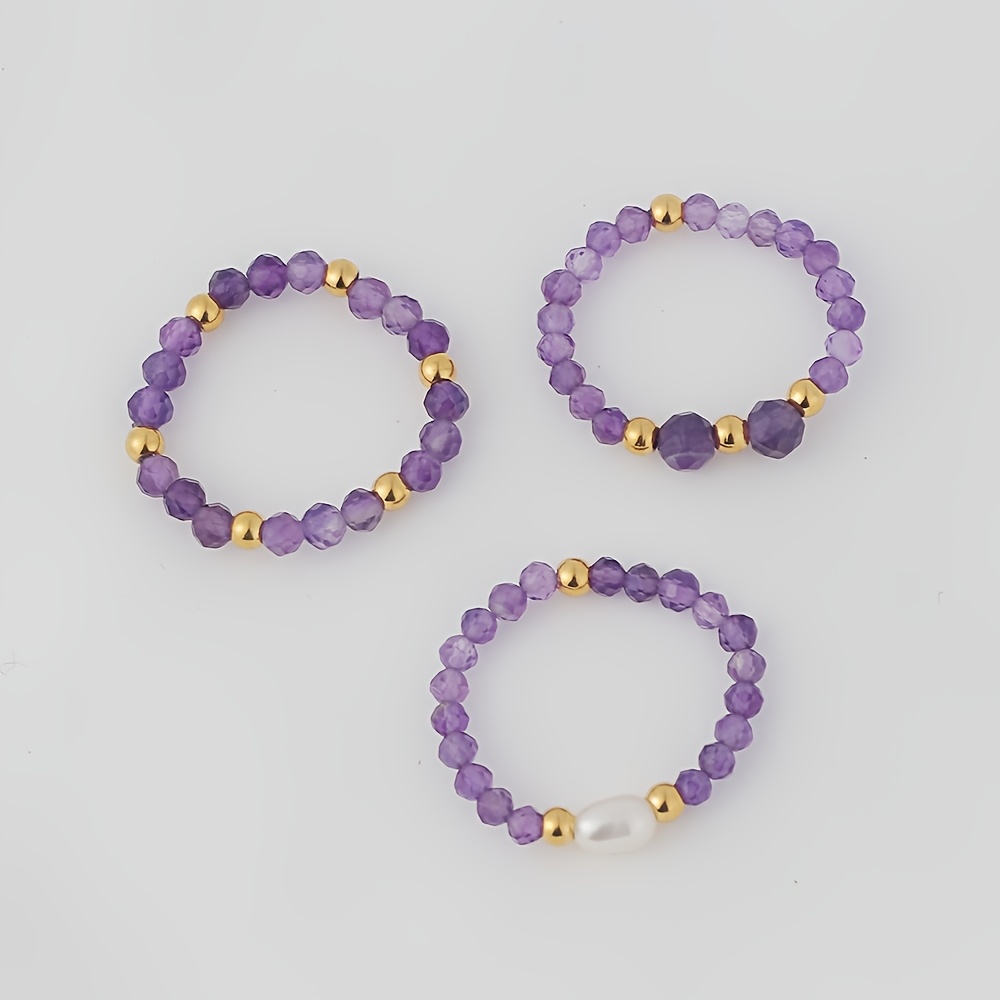 bague perle avec couleur éclatante