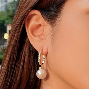Boucles d'oreilles perles mariage