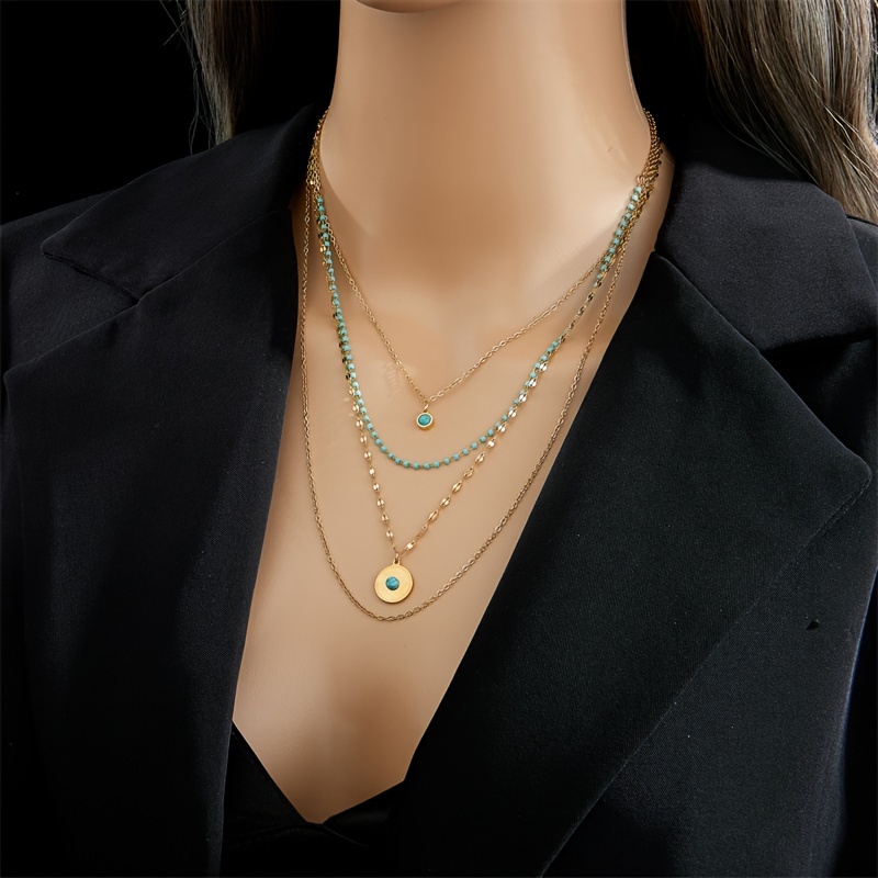 Collier perles turquoise – Image 2