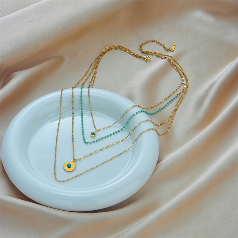 Collier perles turquoise – Image 3