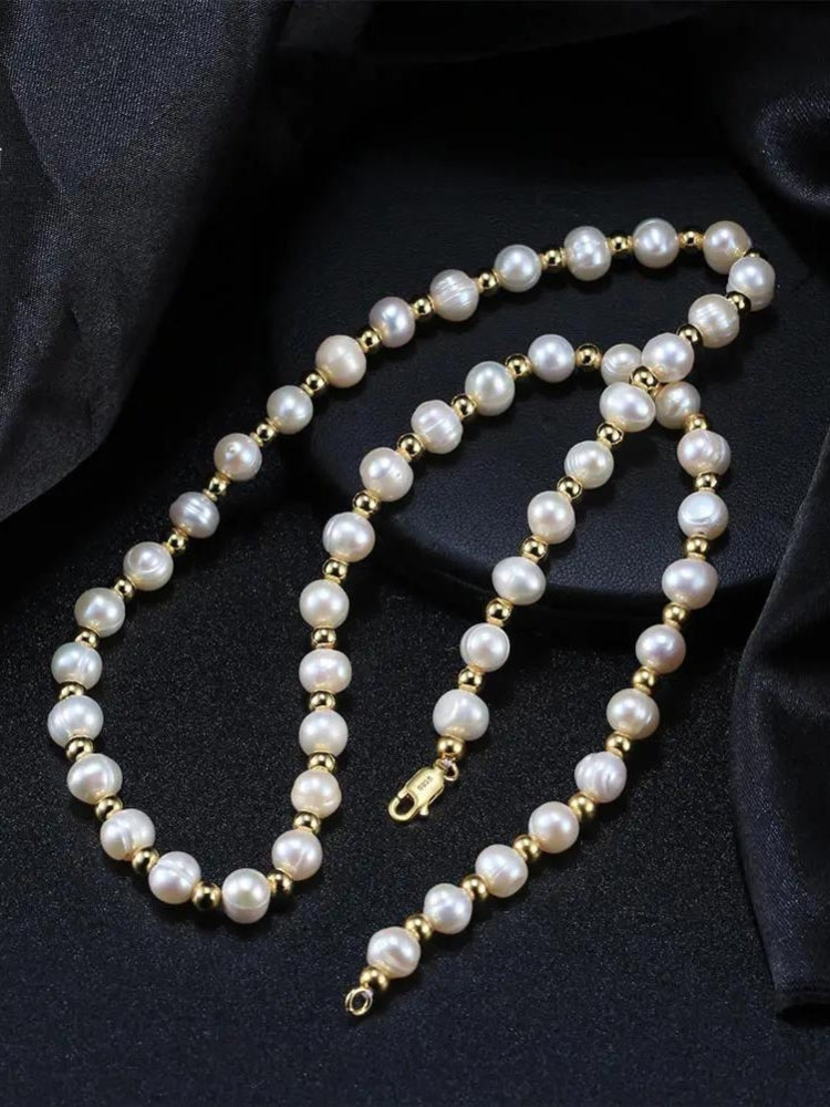 Collier perle moderne