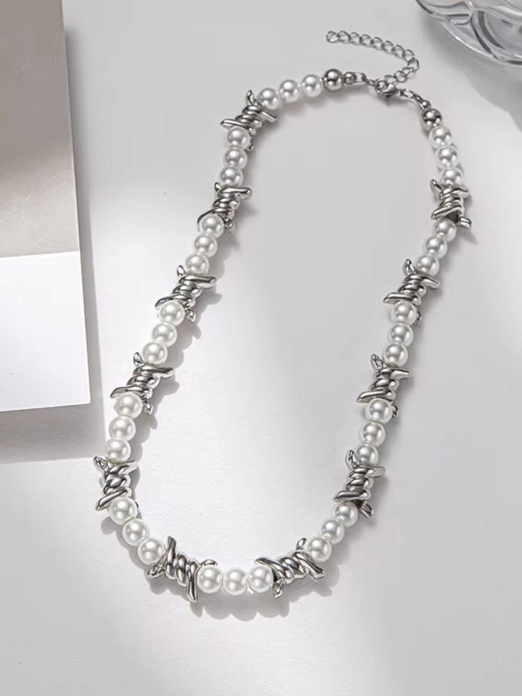 Collier perle homme style hip hop