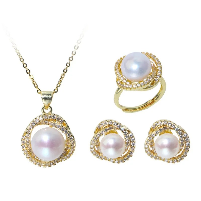 Parure bijoux perle blanche – Image 5
