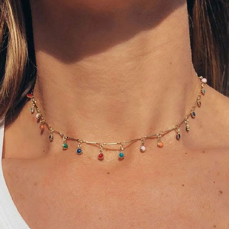 collier perle ras de cou