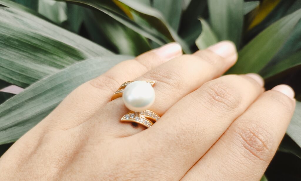 Bague en perle